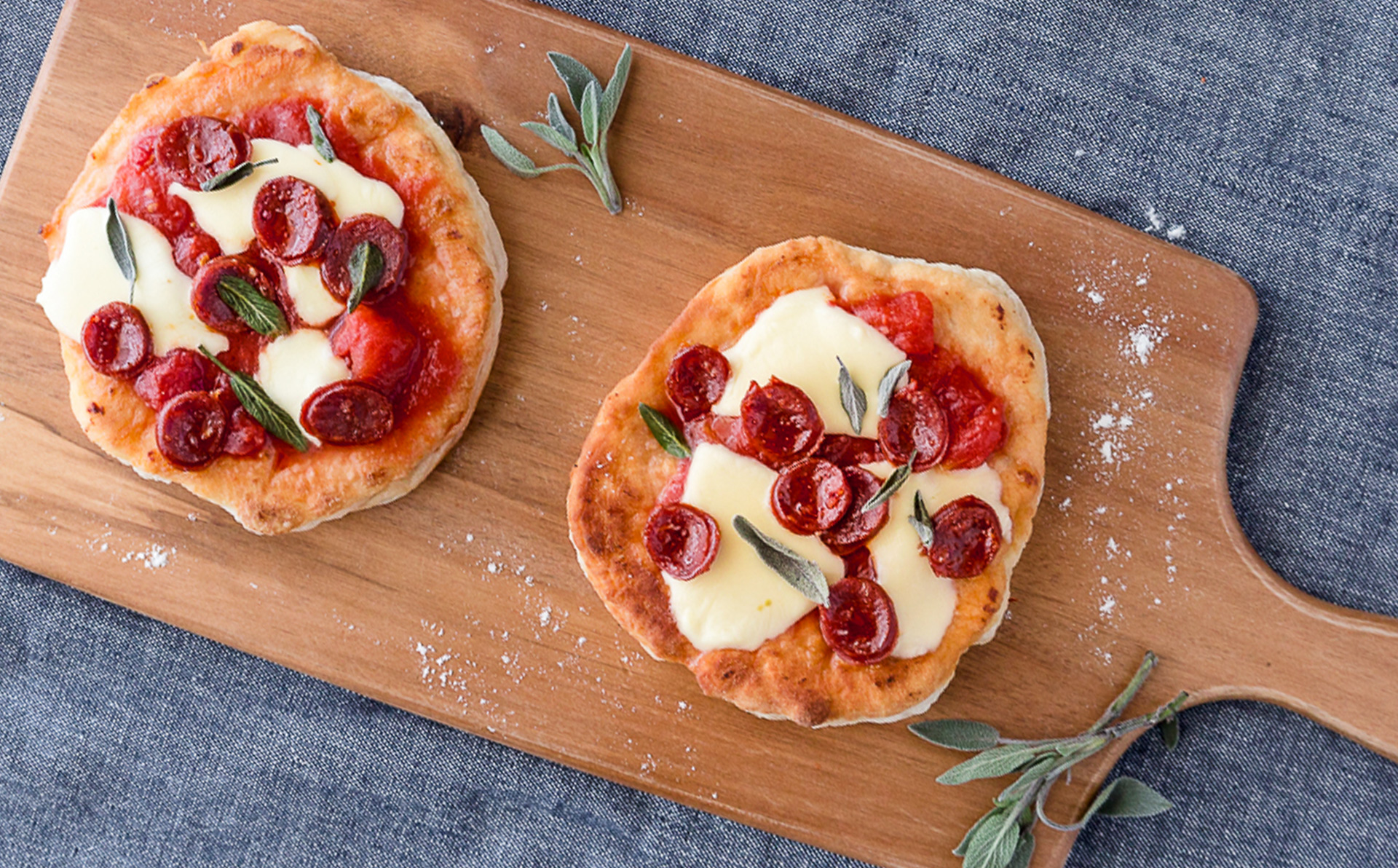 Mozzarella & Pepperoni Pizza Fritta (Fried Pizza) - Skara Smallgoods