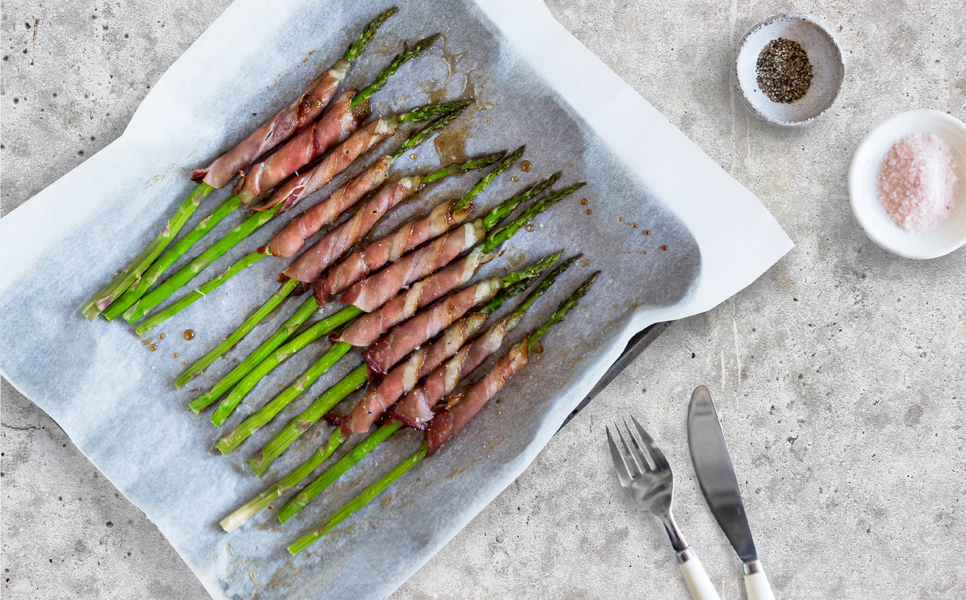 Prosciutto Wrapped Asparagus with Maple Glaze - Skara Smallgoods