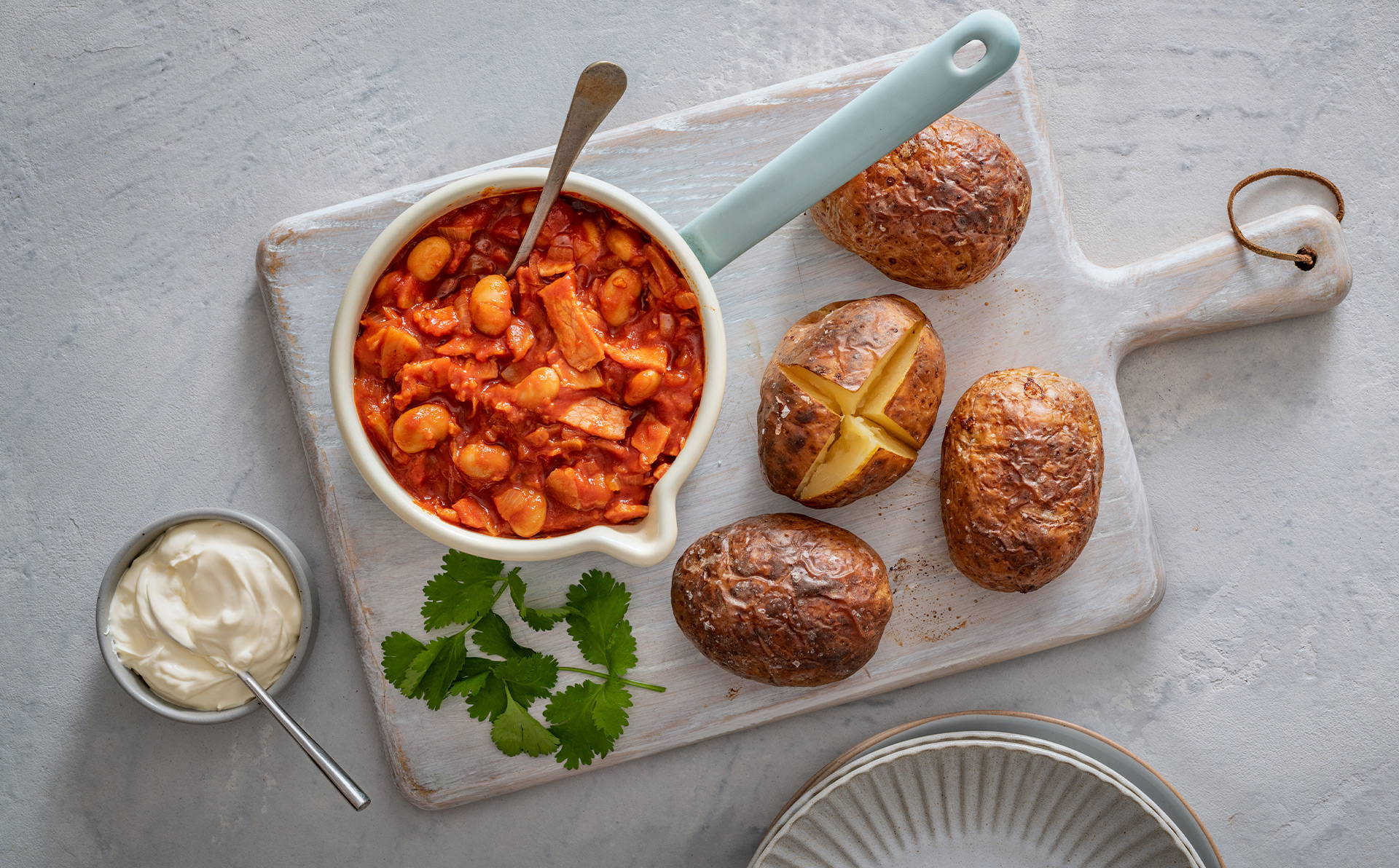 Roasted Bacon & Beans Jacket Potatoes - Skara Smallgoods