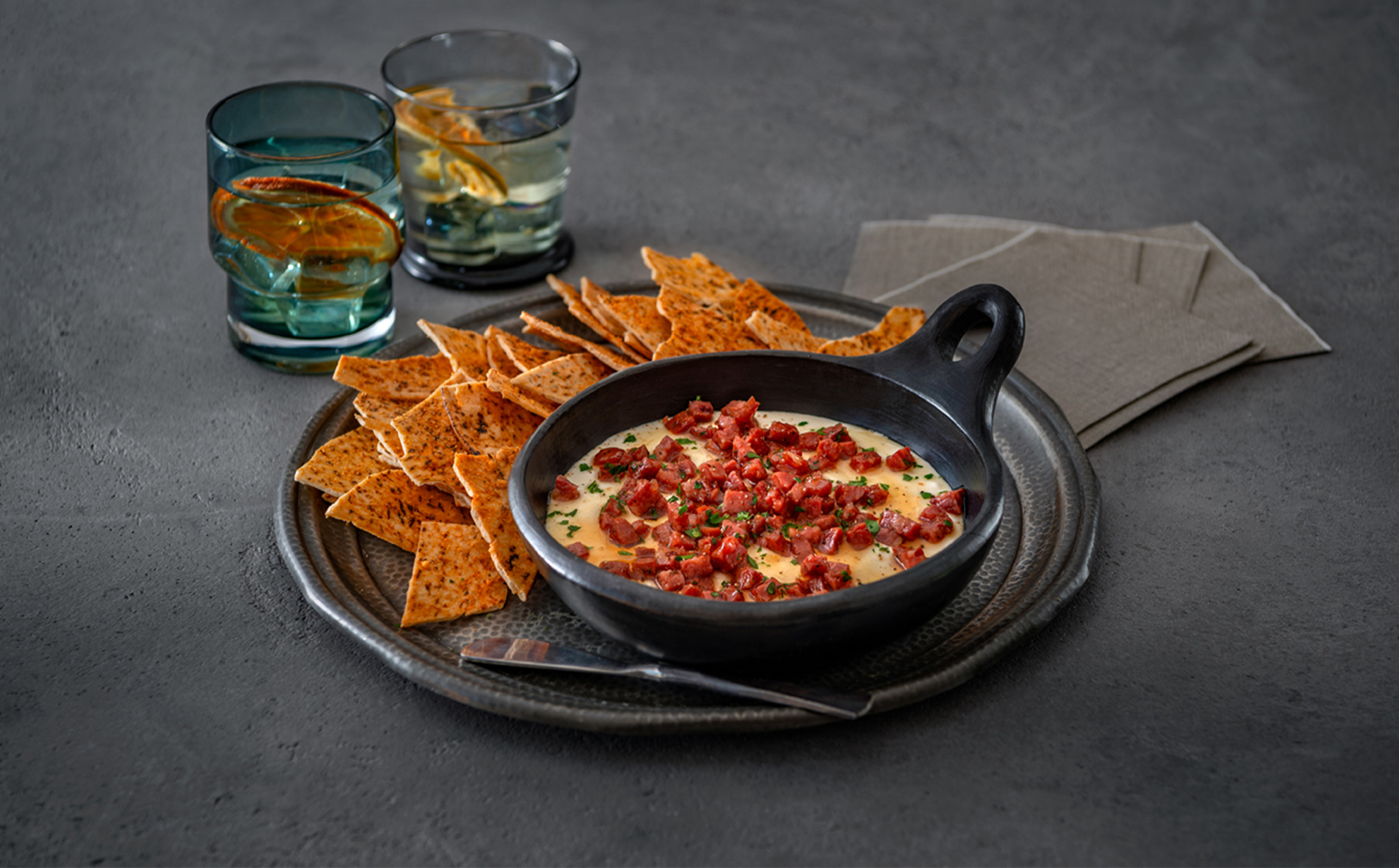 Whipped Goats Cheese and Chorizo Dip - Skara Smallgoods