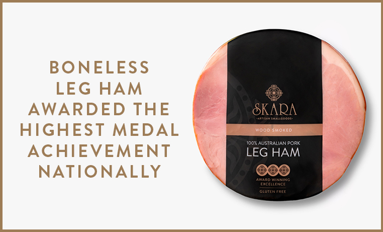 Boneless leg ham awarded the highest medal achievement nationally